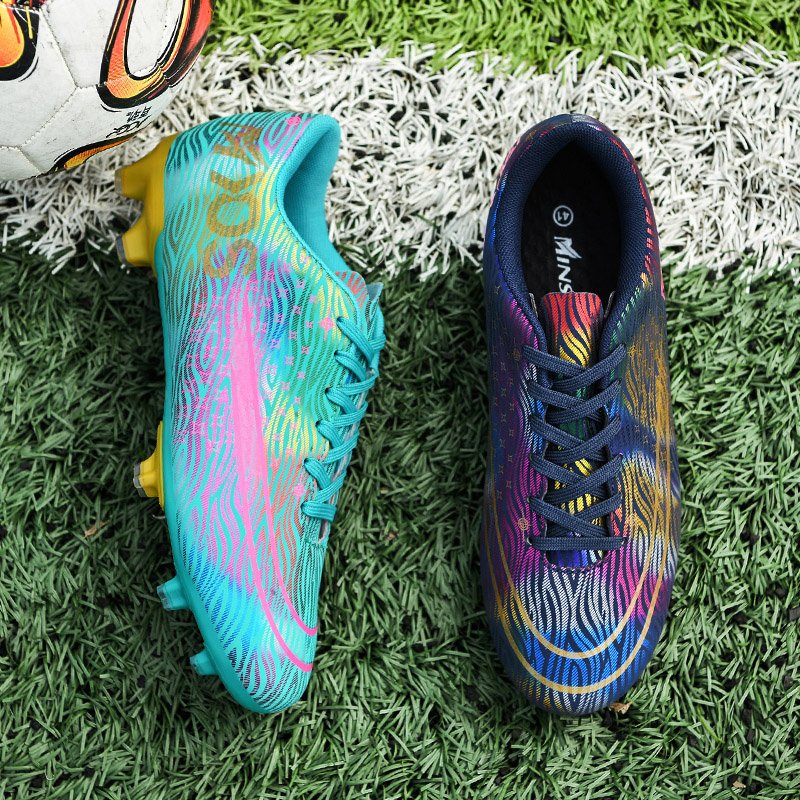 2024 New Wholesale Men's Soccer Shoes with Rubber Spikes Indoor Turf Design Fashion Sport Style for All Seasons-Kids' Version
