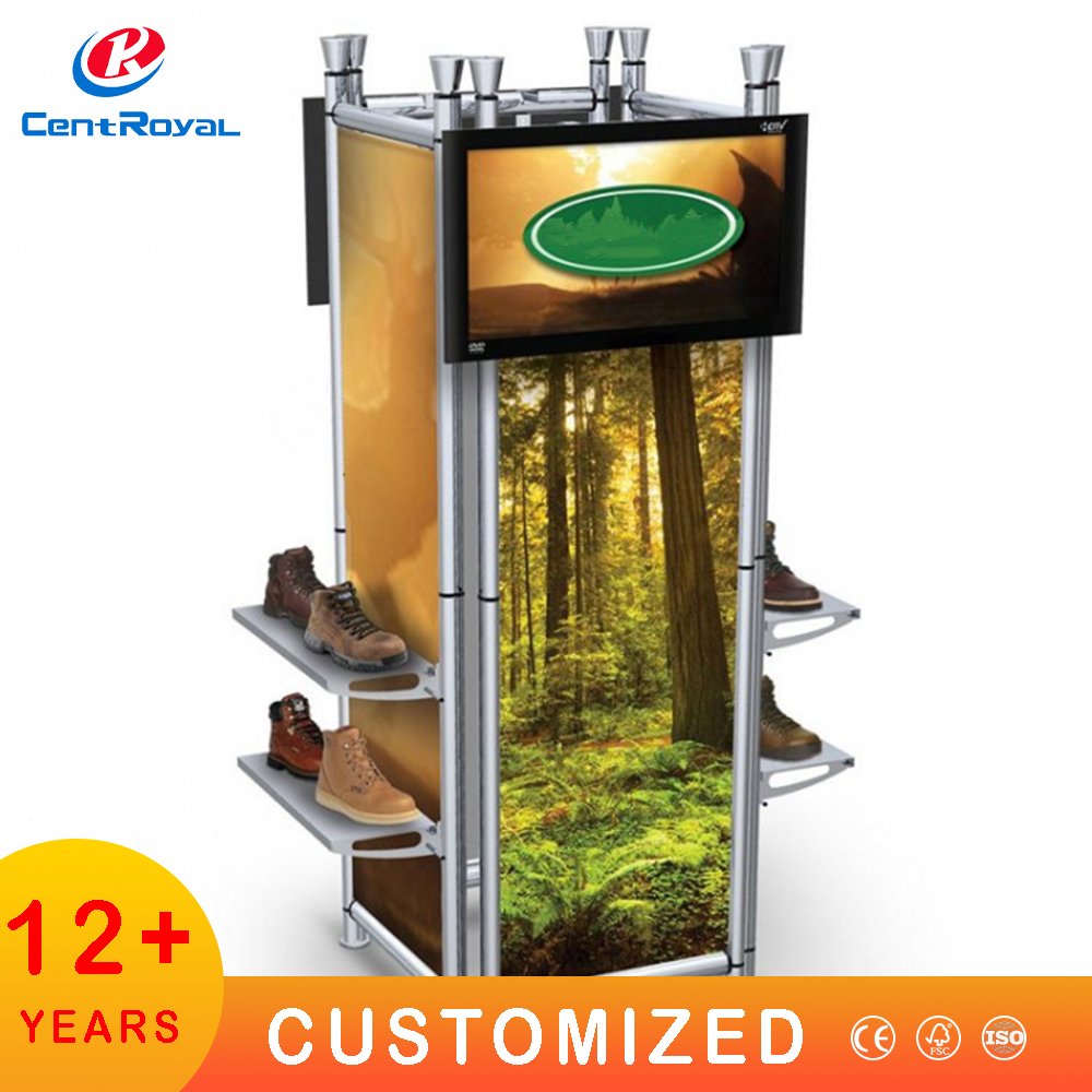 Custom Sport Shop Slipper Sneaker Sandal Shelf Running shoe Garment Store Rack Shelf Shoes wooden Shoe mdf Slatwall Display Rack