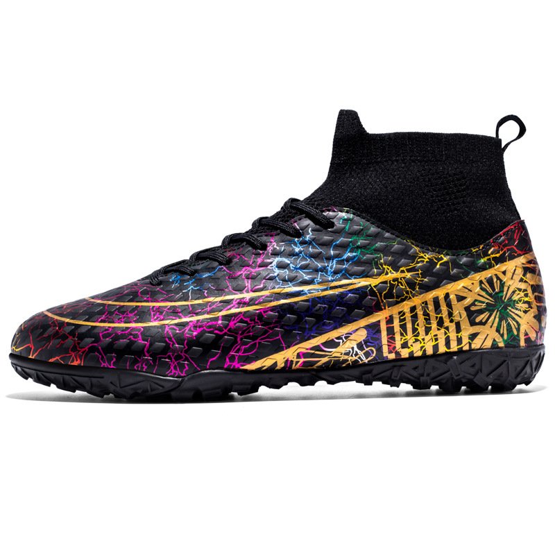 Spot new soccer shoes men's wholesale adult large size TF long spikes FG broken spikes artificial turf training shoes