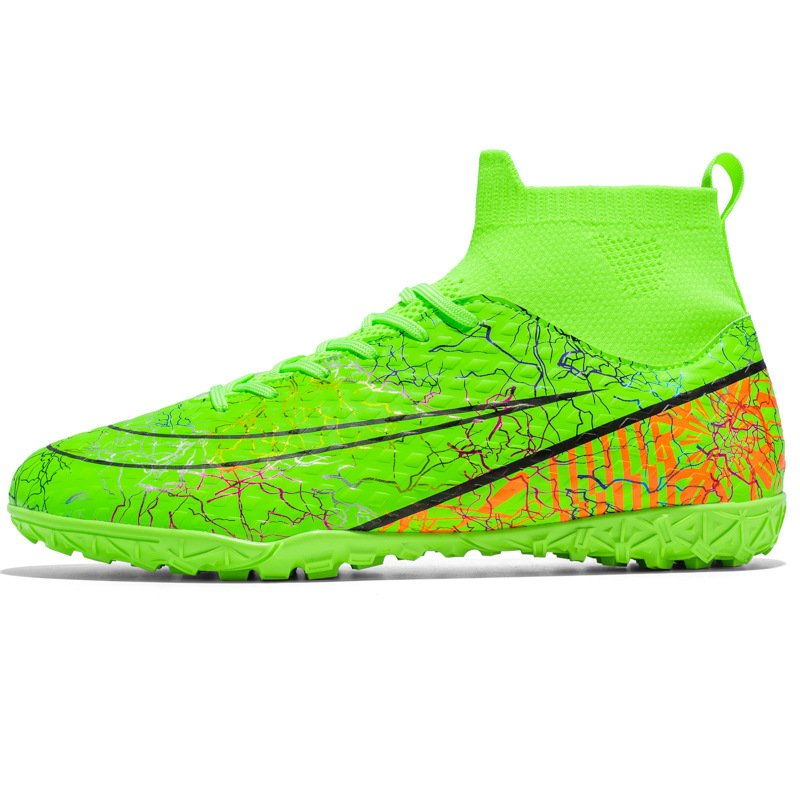 Spot new soccer shoes men's wholesale adult large size TF long spikes FG broken spikes artificial turf training shoes