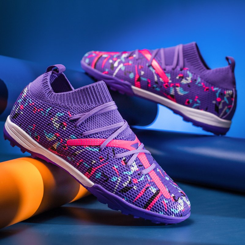New Design Breathable Fashion Outdoor Sport Shoes Non-slip High-top 2022 Soccer Shoes Football Original