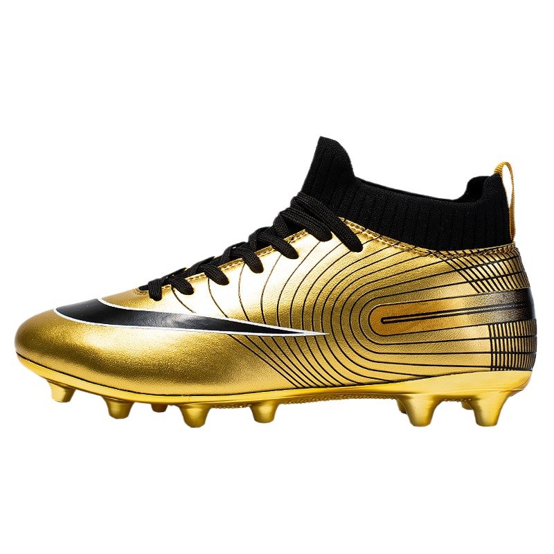 Children's soccer shoes gold long spikes sneakers men's wholesale indoor and outdoor training soccer boots football shoes