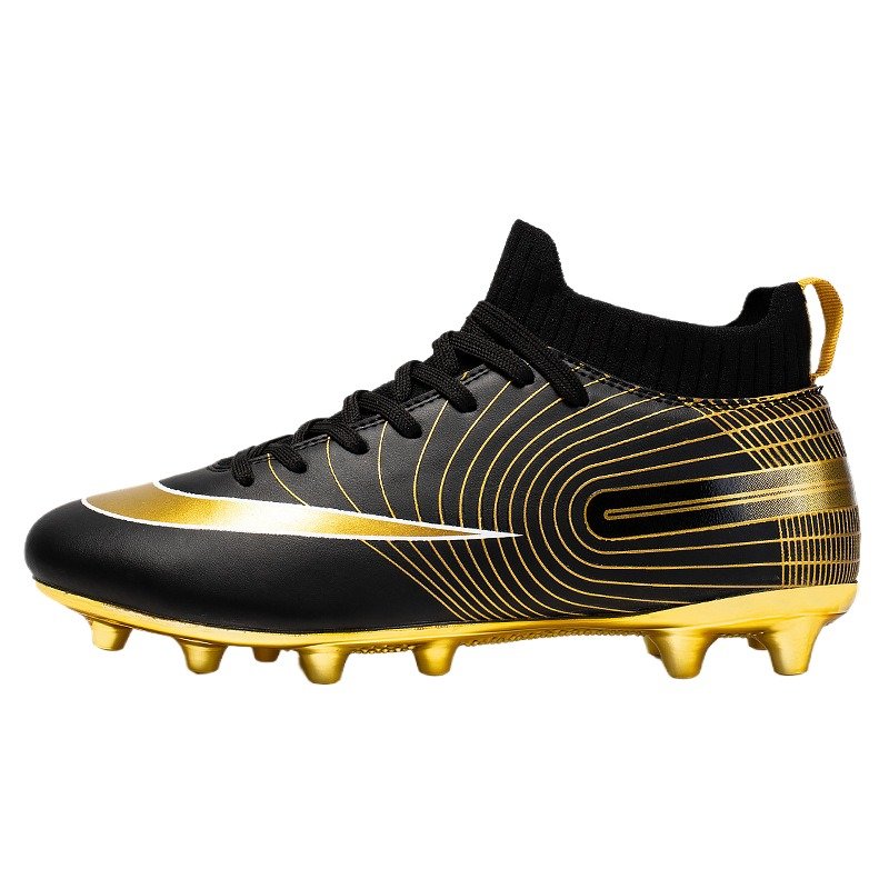 Children's soccer shoes gold long spikes sneakers men's wholesale indoor and outdoor training soccer boots football shoes