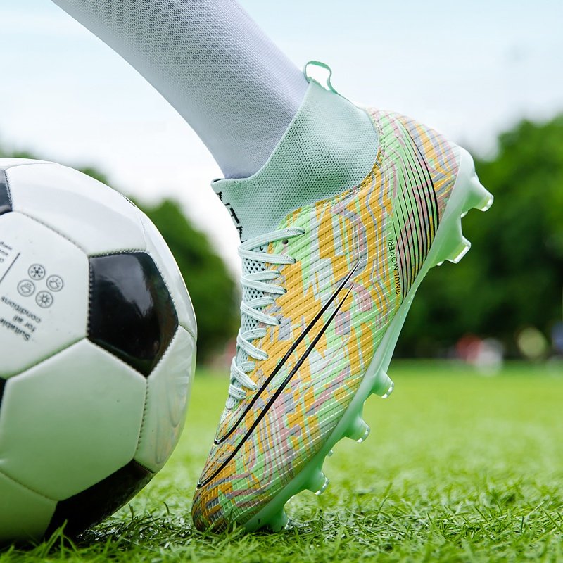 Kids Soccer Shoes Men's Boys Football Sports Shoes Broken Spikes Artificial Turf Fashion Grip Socks Sneakers Hot Selling.