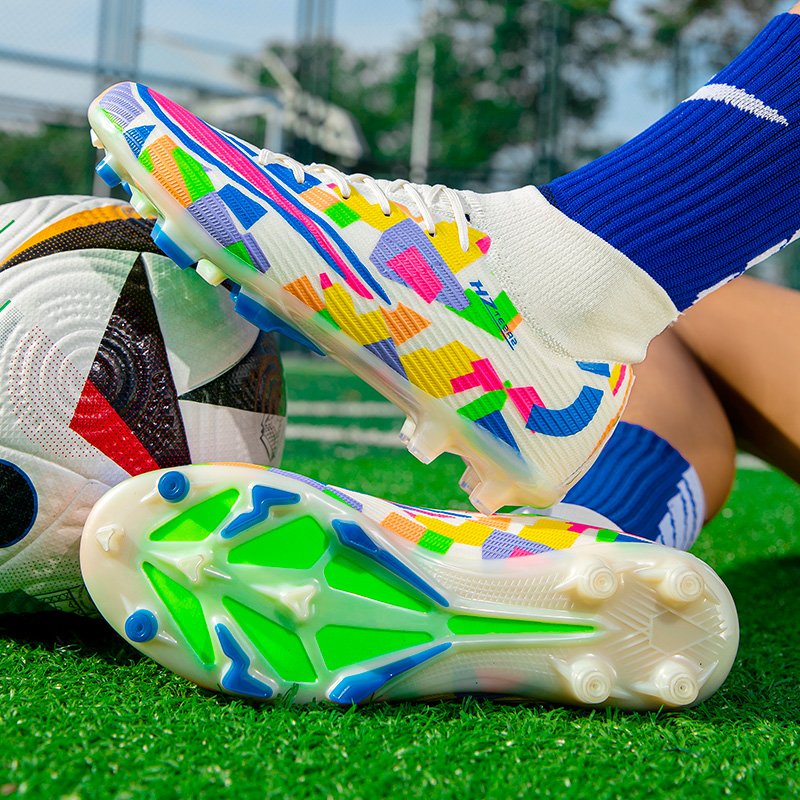High Quality Outdoor Professional Men Football Sneakers High Ankle Men's Cleats Training Sport Shoes Soccer Boots