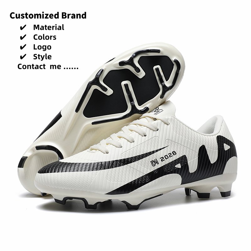 Factory Custom Soccer Shoes Wholesale Cheap High Ankle FG Soccer Boots Cleats For Football Shoes American Soccer Cleats For Men