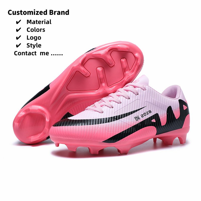 Factory Custom Soccer Shoes Wholesale Cheap High Ankle FG Soccer Boots Cleats For Football Shoes American Soccer Cleats For Men