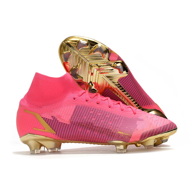 Men 14th Soccer high low cut fully knitted waterproof FG football shoes Superfly 8 FG 39-45
