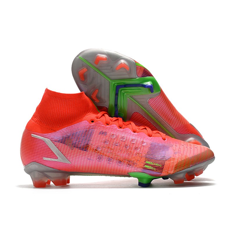 Men 14th Soccer high low cut fully knitted waterproof FG football shoes Superfly 8 FG 39-45