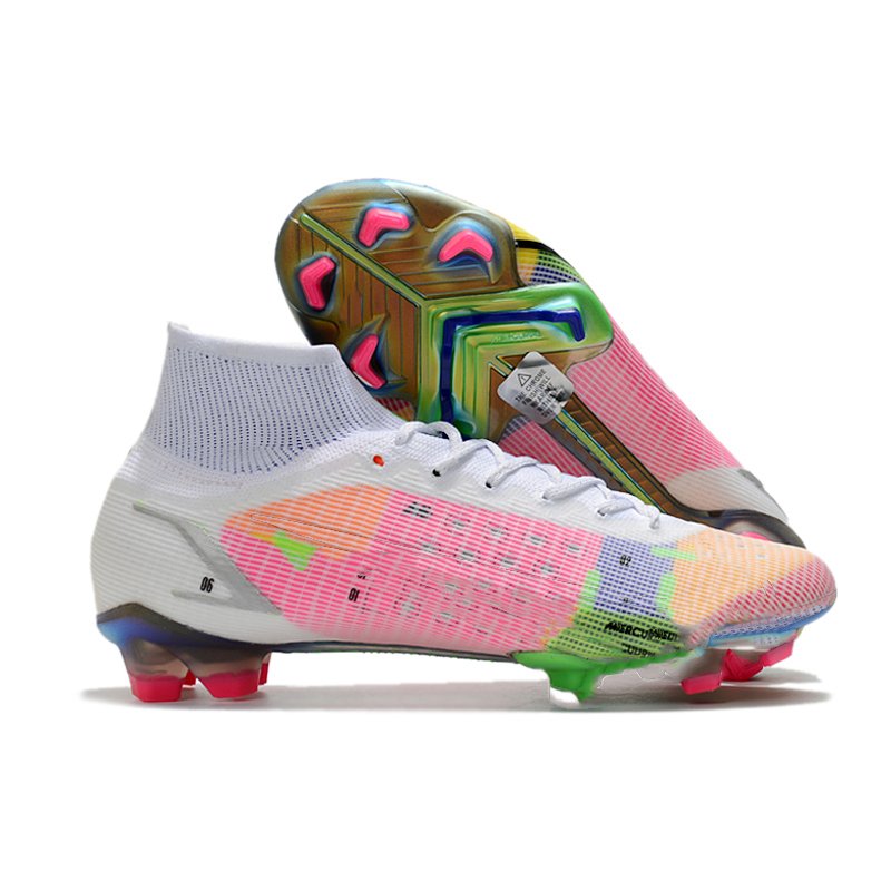 Men 14th Soccer high low cut fully knitted waterproof FG football shoes Superfly 8 FG 39-45