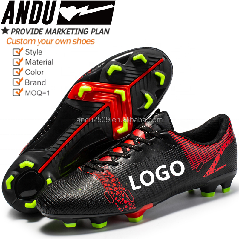 Size 30-45 Custom Soccer Shoes Mens Football Shoes Training Soccer Cleats Sneakers Kids Original Turf Football Boots