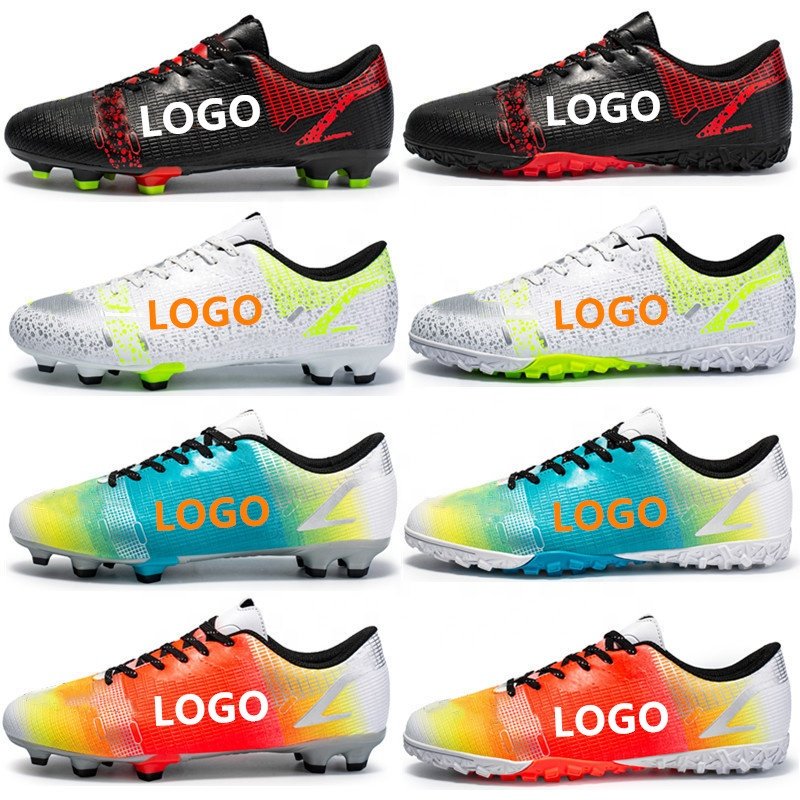 Size 30-45 Custom Soccer Shoes Mens Football Shoes Training Soccer Cleats Sneakers Kids Original Turf Football Boots