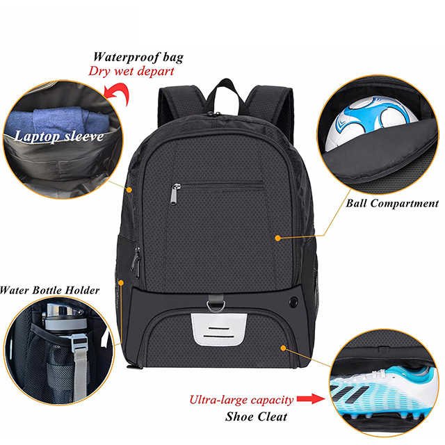 multi functional football boot bag logo pickleball fitness Basketball volleyball backpack soccer custom Casual Sports Backpacks