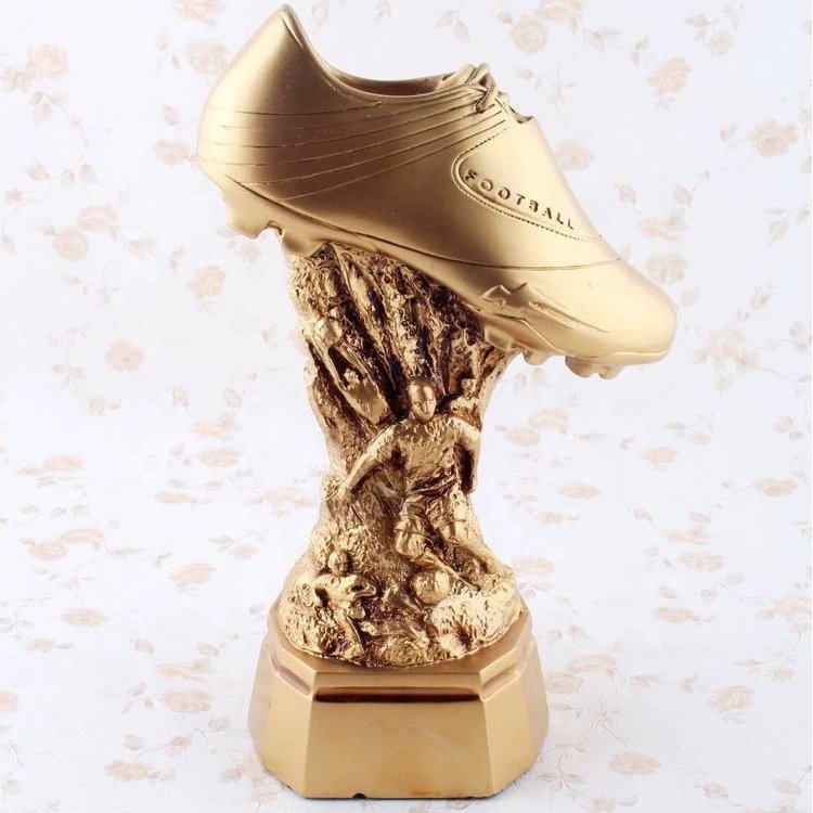 World Soccer Cup Resin Crafts Football Shooter Golden Boots Bonus Shoes Gold ball Electroplating Trophy Fan