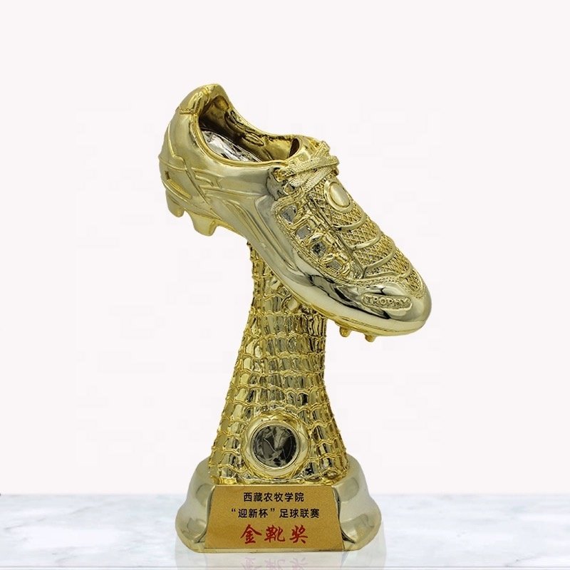 World Soccer Cup Resin Crafts Football Shooter Golden Boots Bonus Shoes Gold ball Electroplating Trophy Fan