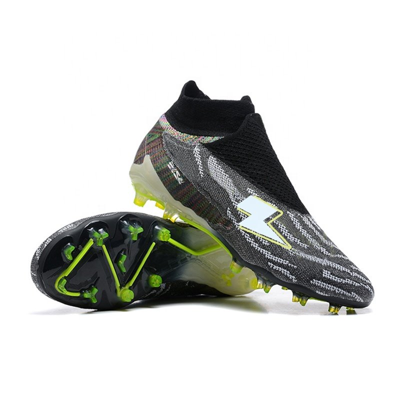 TOP Quality Waterproof Fully Knitted Football Shoes high top soccer shoes FG39-45