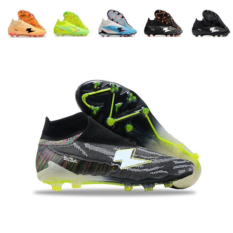 TOP Quality Waterproof Fully Knitted Football Shoes high top soccer shoes FG39-45