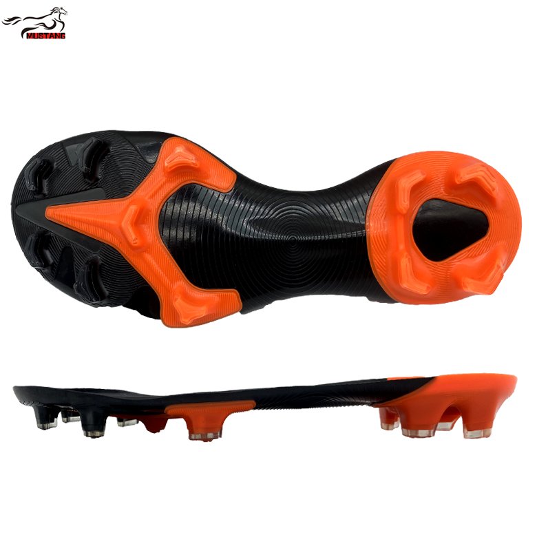 Mustang European standard soccer shoe tpu sole TPU soccer suelas high quality outsole for football shoes