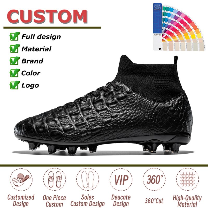 Design Football Boots For Men Custom Sneakers Zapatos Futbol Turf Outdoor Football Shoes Chuteira Futsal Indoor Kids Soccer Shoe