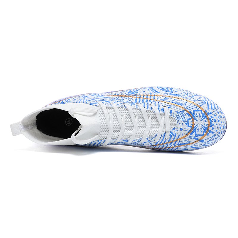 2024 New Most Popular High Ankle Soccer Shoes Man Kids Training Soccer Football Boots Customized Anti-slip Football Shoes