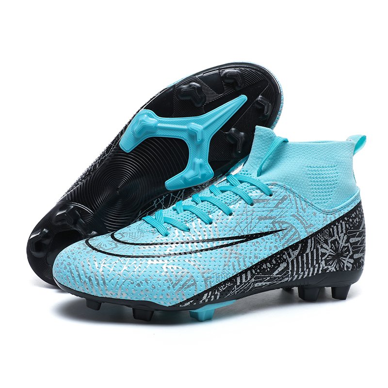 2024 New Most Popular High Ankle Soccer Shoes Man Kids Training Soccer Football Boots Customized Anti-slip Football Shoes