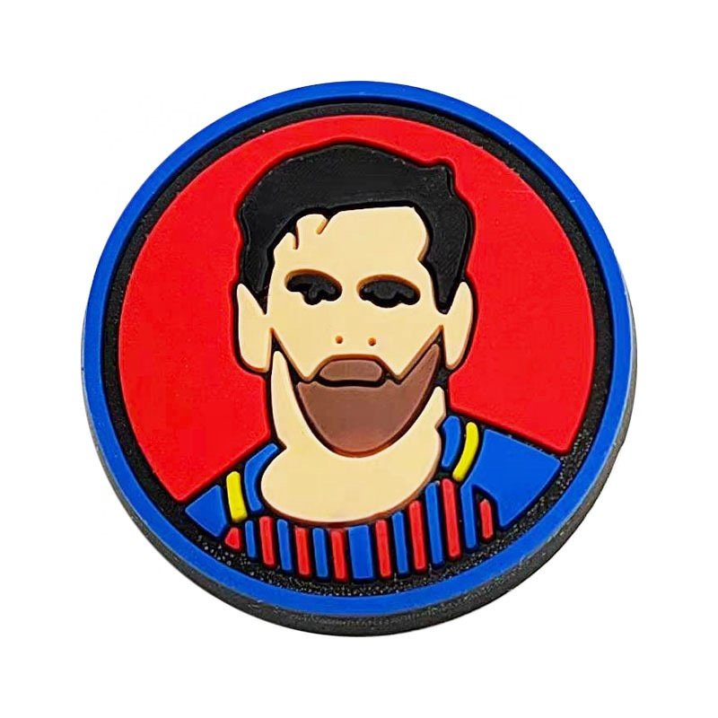 Popular PVC Football player Clogs Charm Footballer Shoe Decorations football Soccer Star Shoe Charms For Men Boys Fan