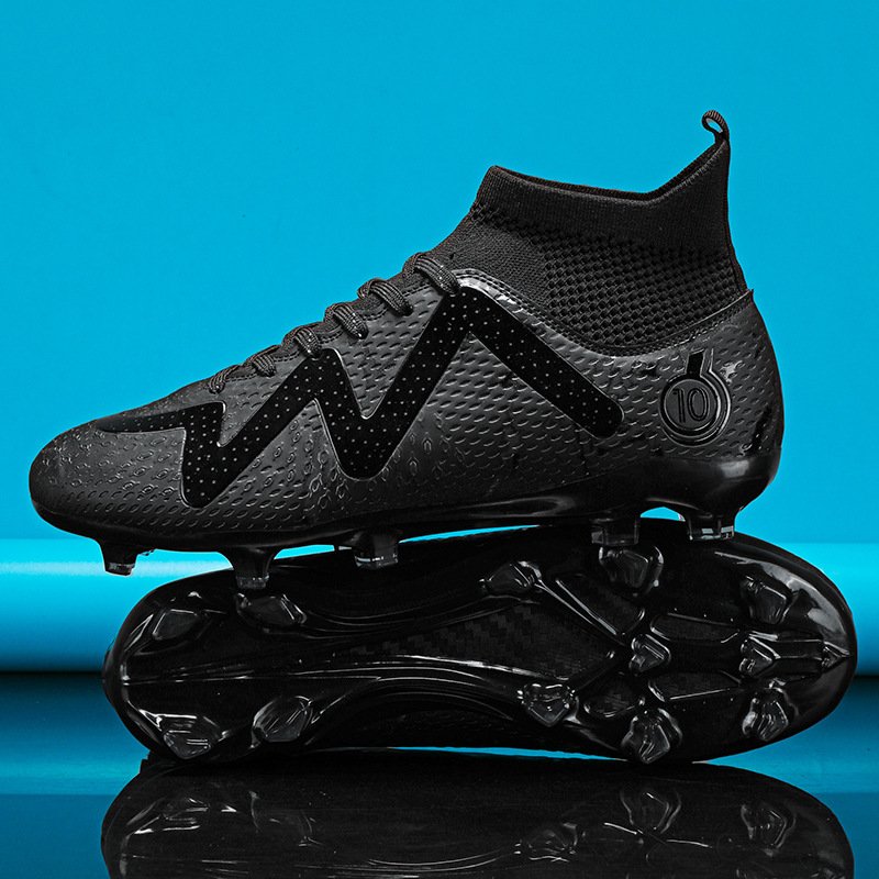 High top football shoes men's socks TF short nail training shoes youth competition shoes