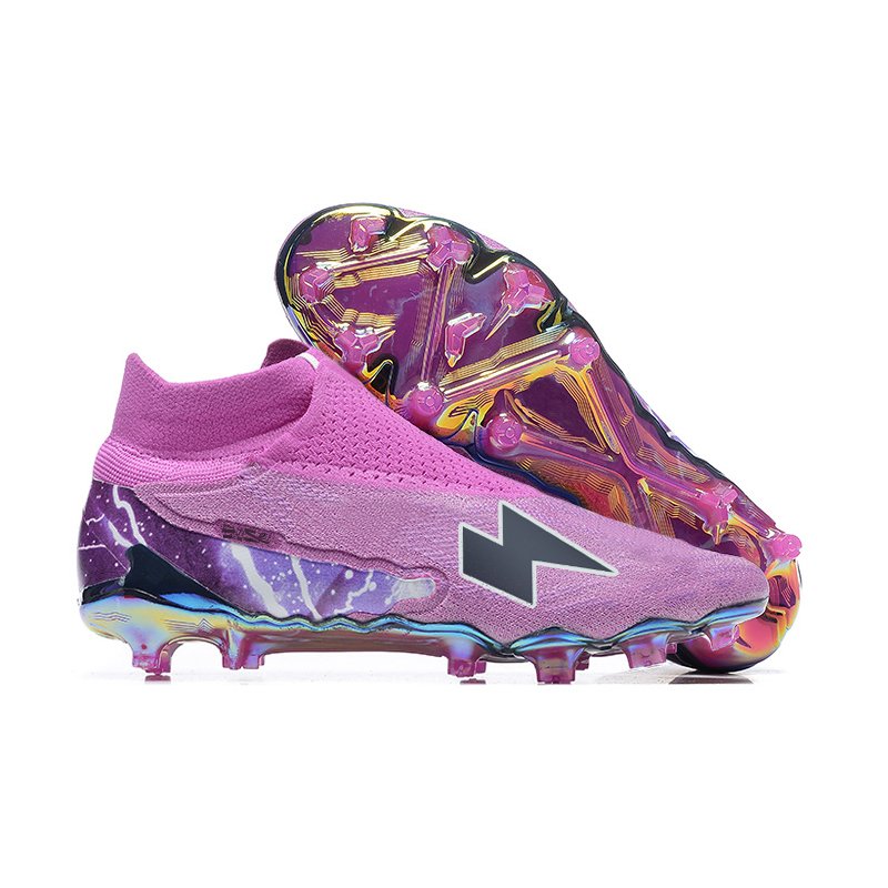 2023 Newest High sock pack Soccer Shoes for man Phantom Waterproof GX SE Gripknit FG Soccer Cleats guayos de futbol Pink