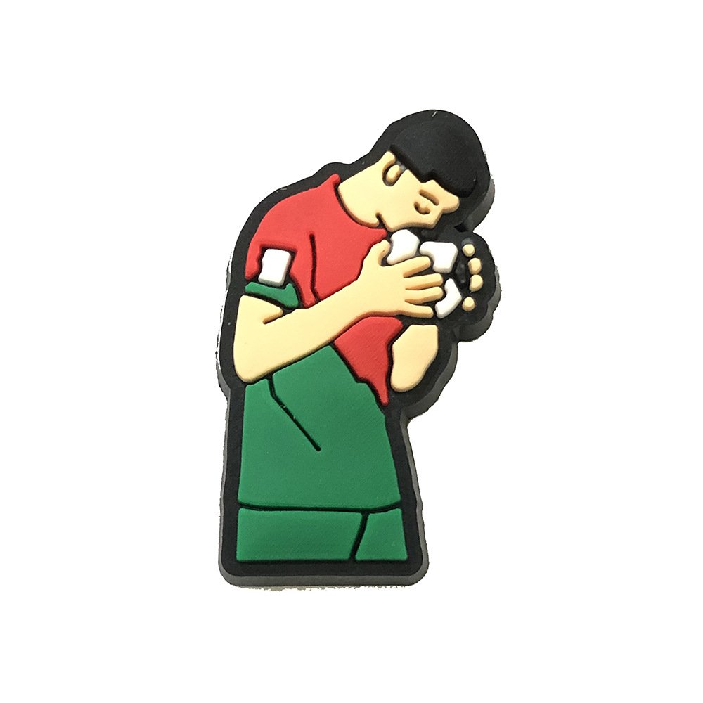 designer charms custom Wholesale custom designer clog charms football star buckles for shoes soccer shoe charms for fans gifts