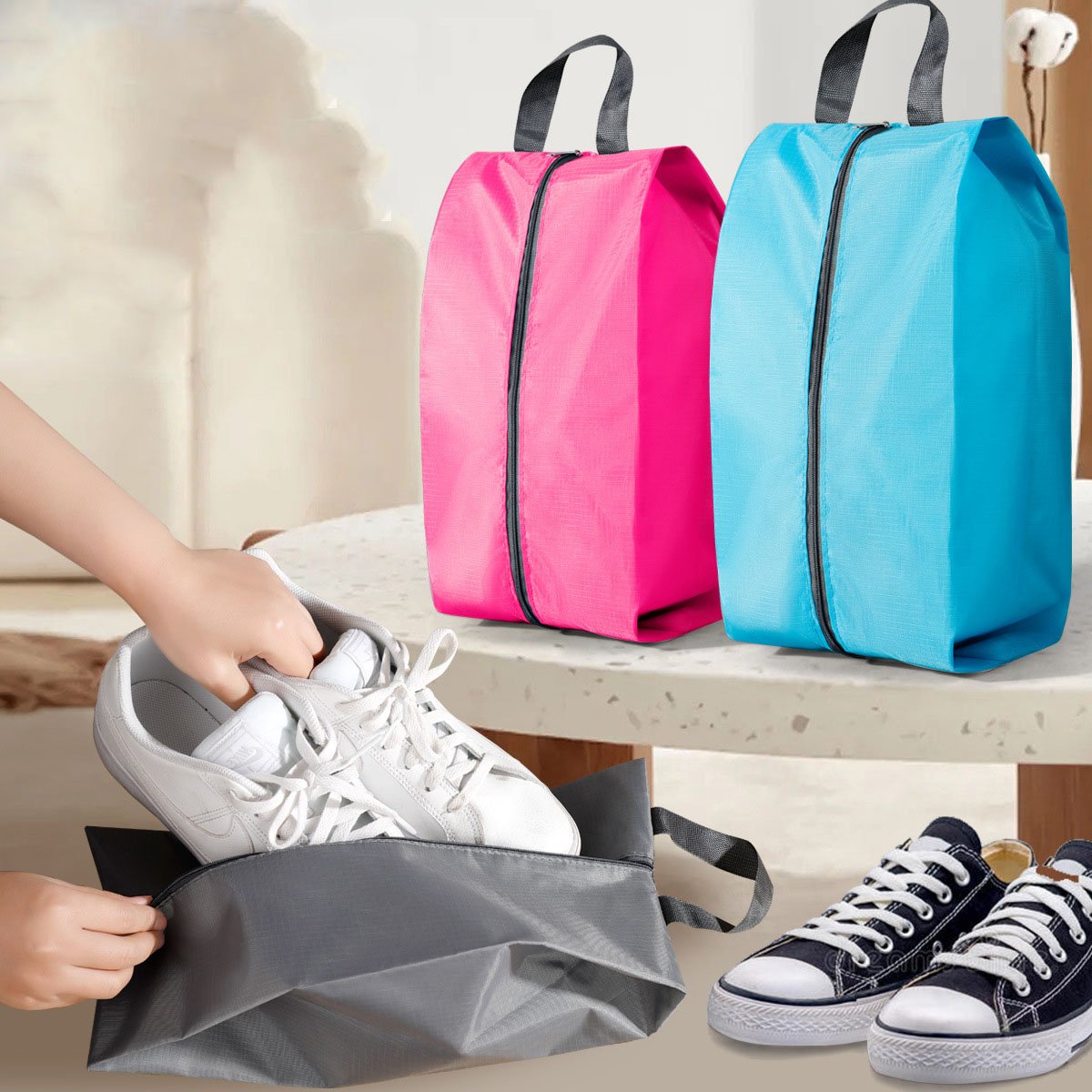 Custom logo Cheap Promotional Sport Soccer Shoe bag travel waterproof Storage Shoe bag
