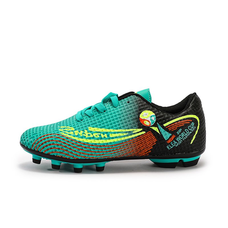 Wholesale Pink Leather Football Boots Children's Soccer Shoes in Stock Low-Priced for Summer and Winter Use