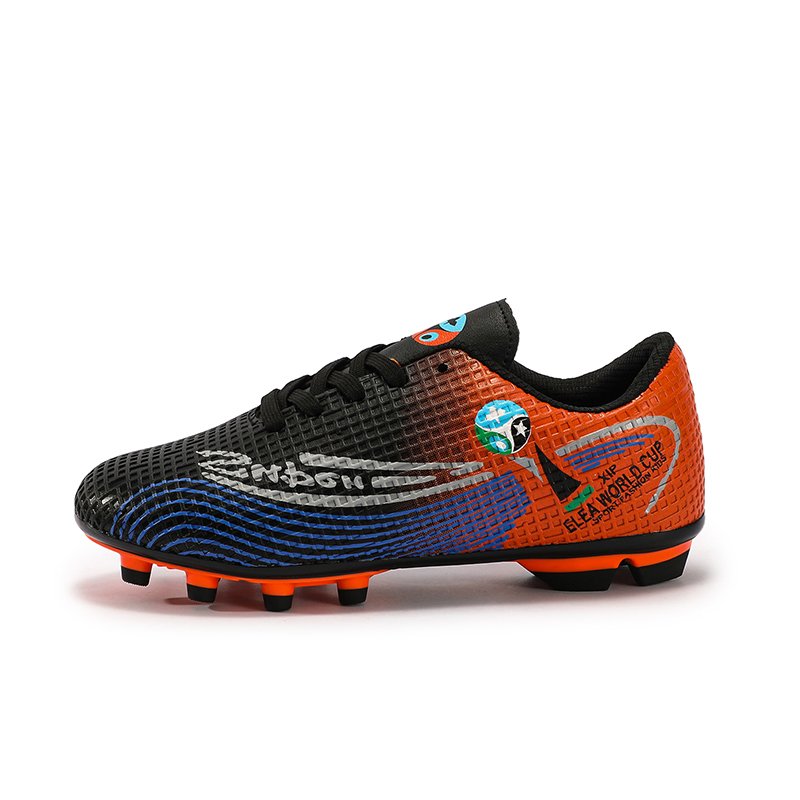 Wholesale Pink Leather Football Boots Children's Soccer Shoes in Stock Low-Priced for Summer and Winter Use