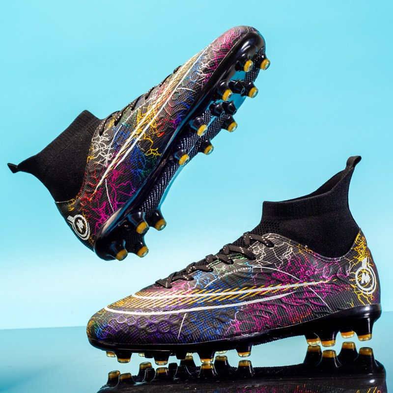 Men Football Boots 2023 TF/FG High Ankle Outdoor Indoor Cleats Soccer Shoes Kids Boys Girls Training Footwear EUR