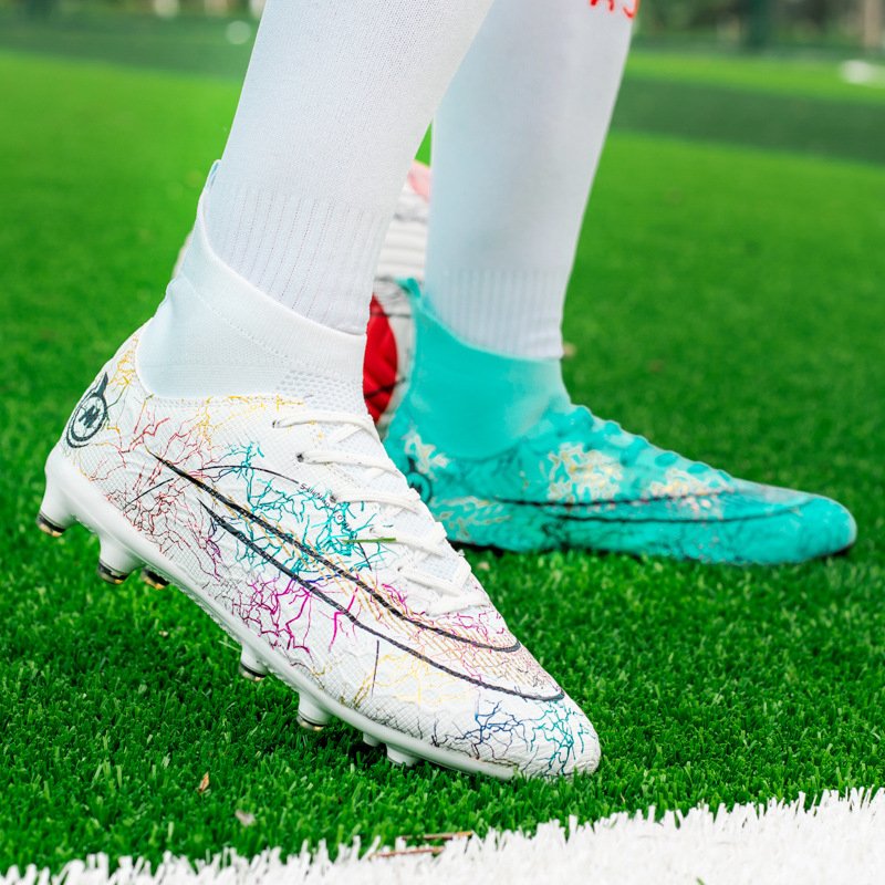 Men Football Boots 2023 TF/FG High Ankle Outdoor Indoor Cleats Soccer Shoes Kids Boys Girls Training Footwear EUR
