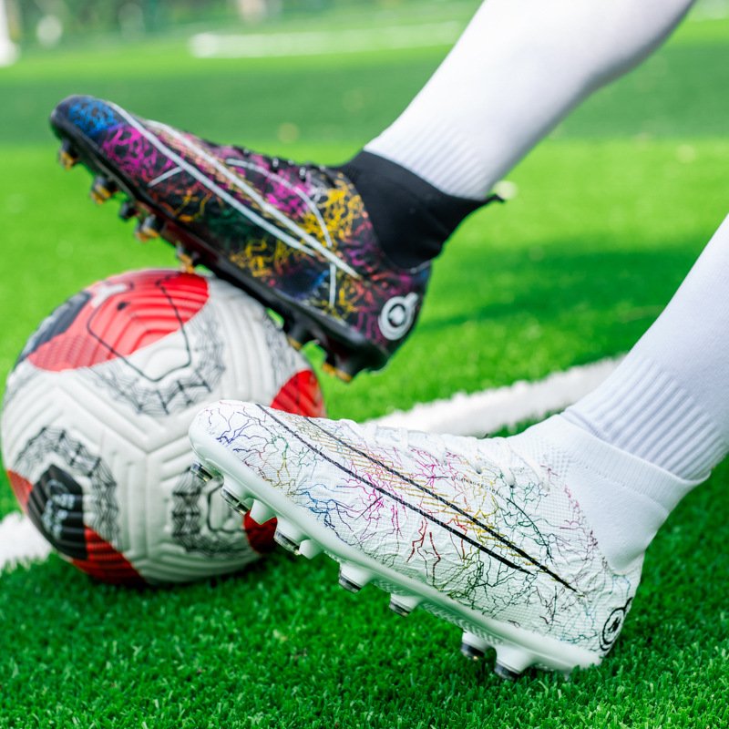 Men Football Boots 2023 TF/FG High Ankle Outdoor Indoor Cleats Soccer Shoes Kids Boys Girls Training Footwear EUR