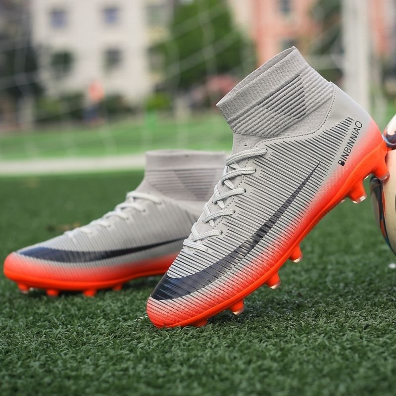 Professional AG Training Football Shoes for Men Anti-Slip Long Nails with Broken Nails Design for Turf Soccer Football Training