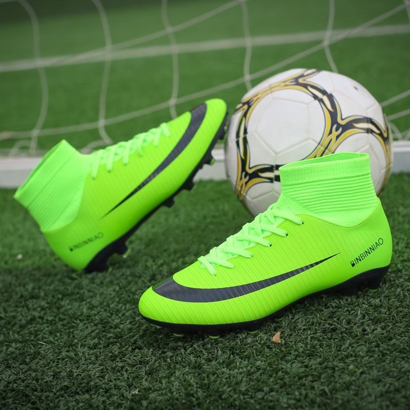 Professional AG Training Football Shoes for Men Anti-Slip Long Nails with Broken Nails Design for Turf Soccer Football Training
