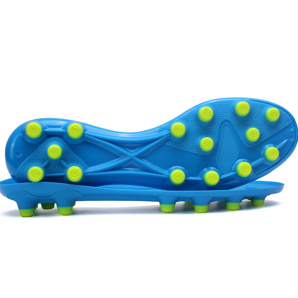 High Quality Light Weight Outdoor Futsal Soccer Sole With Pvc Injection Tpr Materials