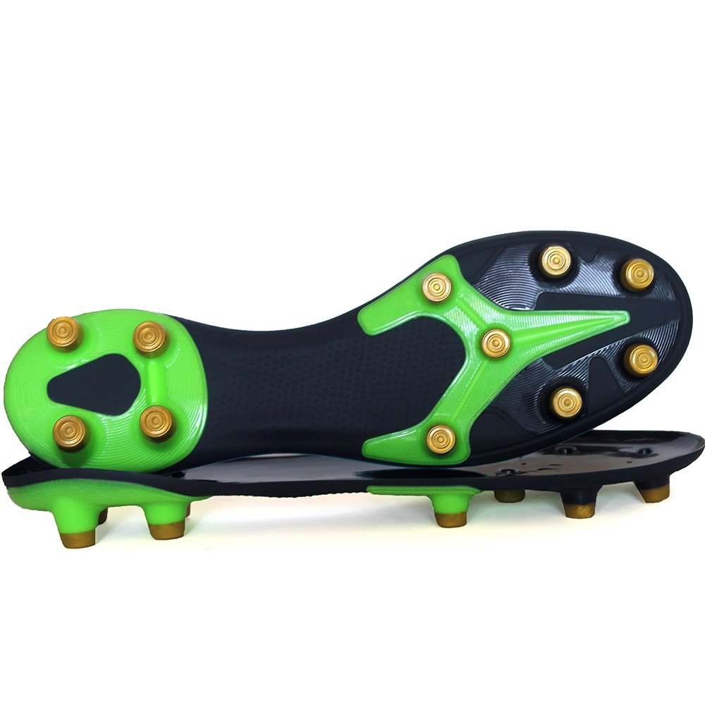 High Quality Light Weight Outdoor Futsal Soccer Sole With Pvc Injection Tpr Materials