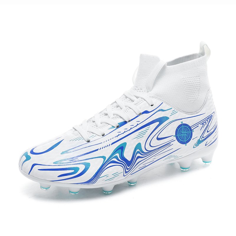 Brand Logo Custom High Top Professional AG TF Wear Resistant Training Kids Football Shoes Long Nail Spike Soccer Boots for Men