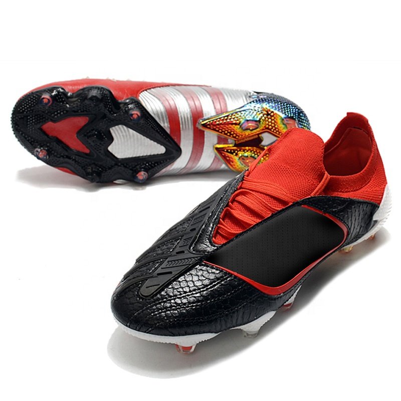 Outdoor Artificial grass Professional Long Spike Men Soccer Shoes Sport Breathable Football Boots Cleats Hot Oem Custom Shoes