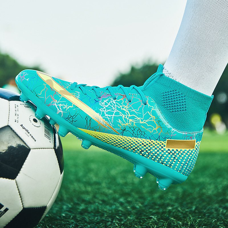 Plus Big Size 33-46 Original Turf Soccer Shoes Men AG Football Boots Kids Boys Soccer Cleats