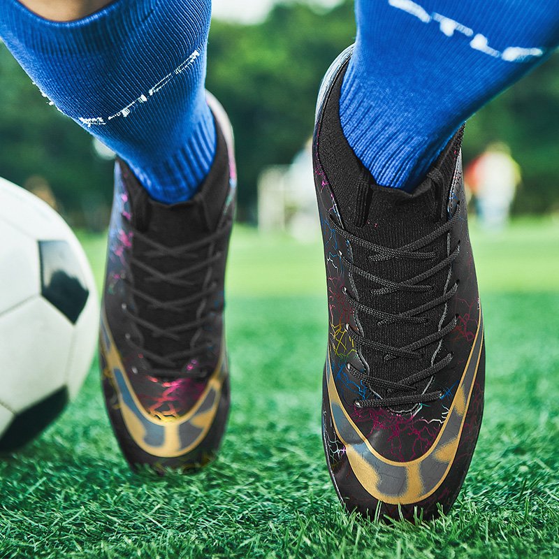 Plus Big Size 33-46 Original Turf Soccer Shoes Men AG Football Boots Kids Boys Soccer Cleats