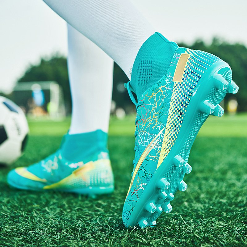 Plus Big Size 33-46 Original Turf Soccer Shoes Men AG Football Boots Kids Boys Soccer Cleats