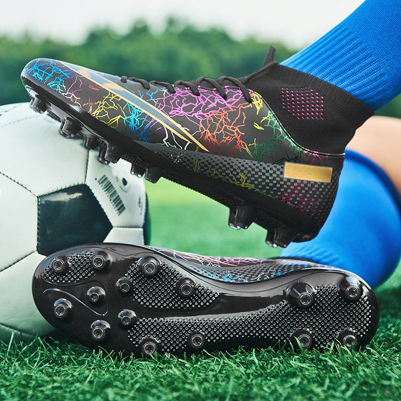 Plus Big Size 33-46 Original Turf Soccer Shoes Men AG Football Boots Kids Boys Soccer Cleats