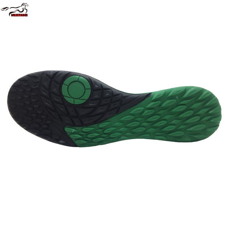 Mustang custom full rubber material indoor soccer shoe sole new soccer shoes making