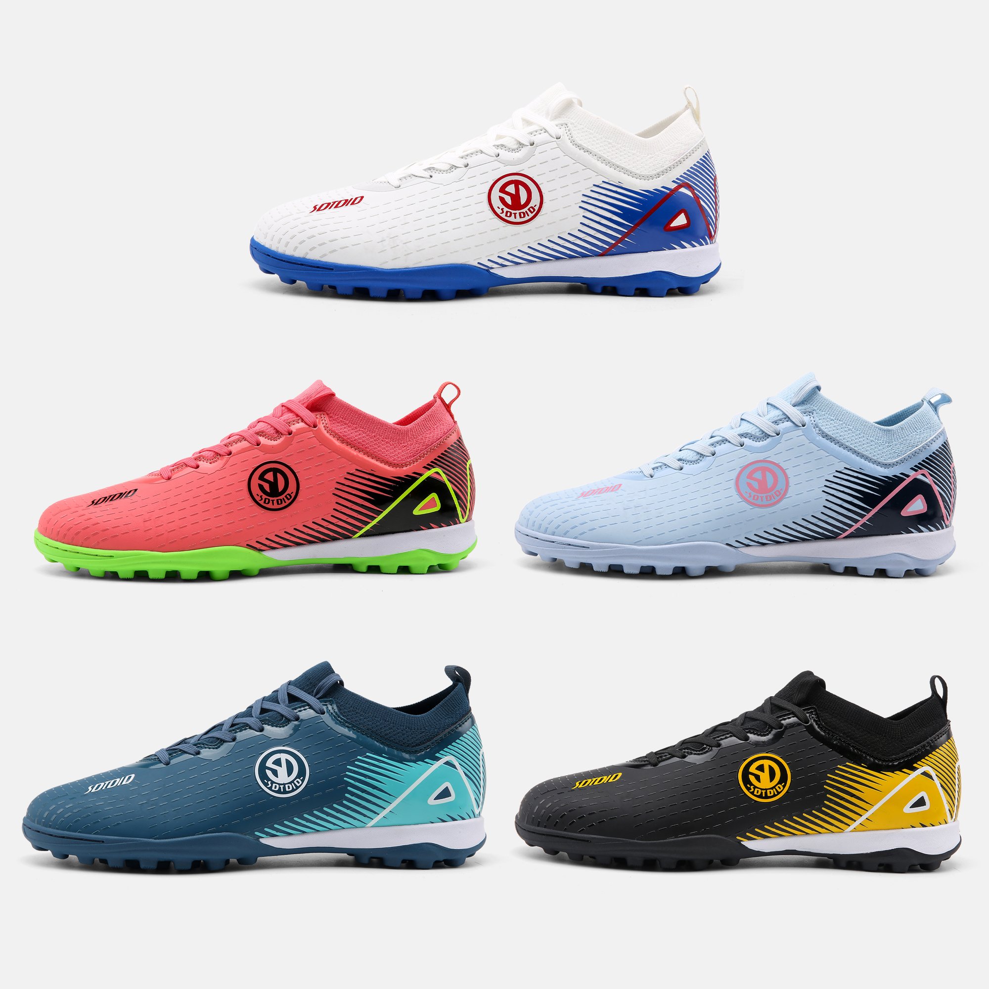 2024 Customized New High Ankle Durable Breathable Turf Boys Youth American Football Soccer Shoes Soccer Cleats Men