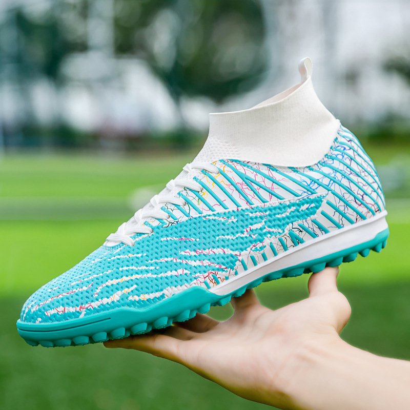 Customized high-top men's football boots turf FG men's anti-skid football shoes Soccer Shoes