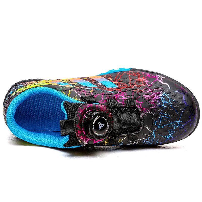 Children's Football Shoes Low-top Lace Up Soccer futsal shoes Football Boots Button TF Team Boy's Girls' Footwear Sneakers