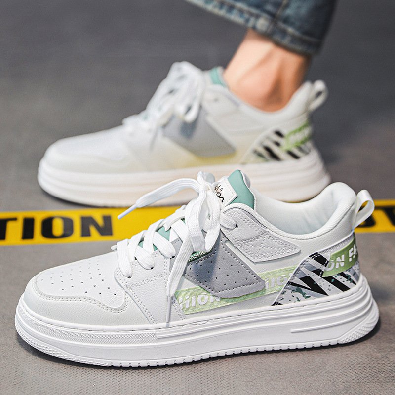 Autumn and winter fashion design new men's casual sports shoes soft sole increase casual skateboard shoes lace-up walking shoes